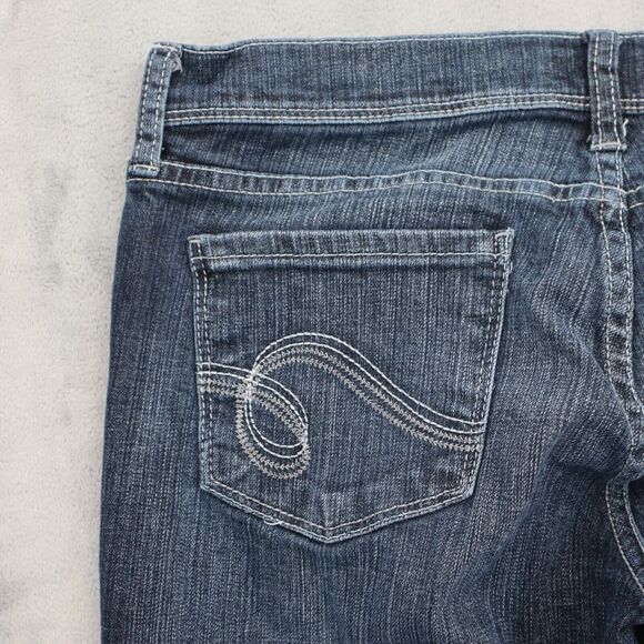 See Thru Soul Pants Womens 29 Blue Denim Flat Front Mid Rise Skinny Jeans - Picture 16 of 16